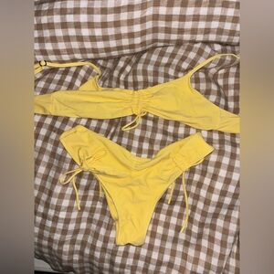 Blackbough Yellow Bikini Set